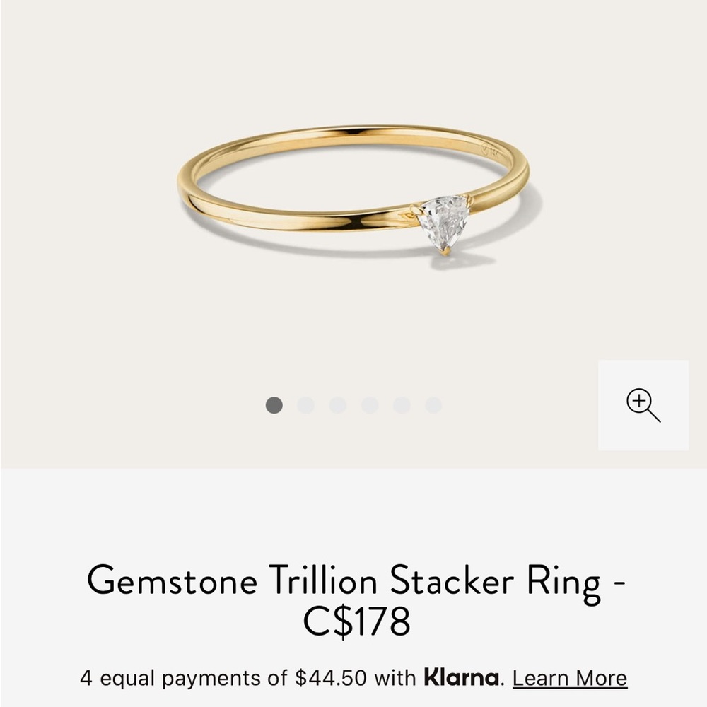 14k gold Mejuri stacker ring